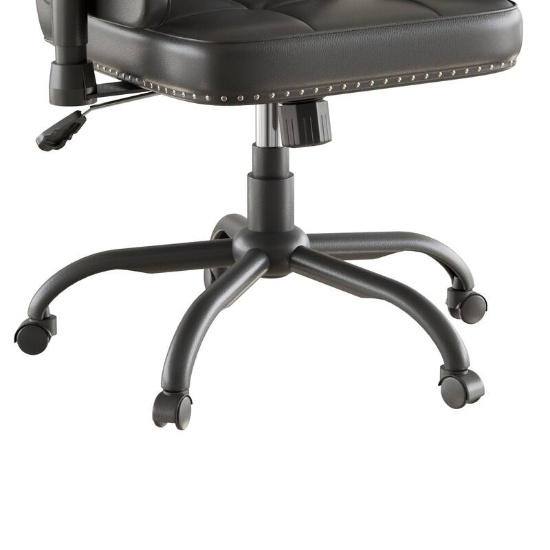 Adjustable Desk Chair Executive Office Chair Computer Chair Ergonomic Mid Back with 360°Swivel, Home Office Desk Chair