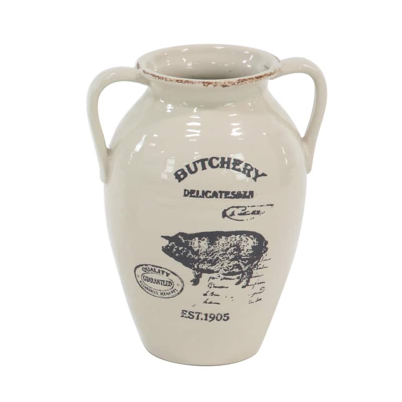 Porcelain Ceramic Vase - Set of 3 White - Roche River Decor