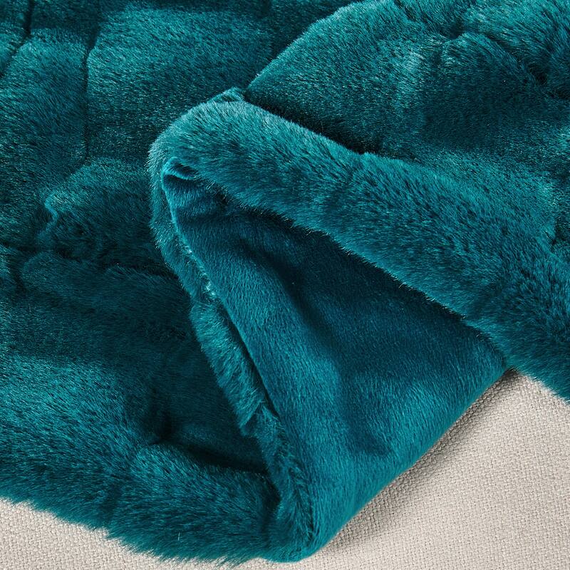 Home Soft Things Brick Textured FauxFur Throw Decorative Blankets