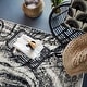 preview thumbnail 6 of 19, World Rug Gallery Distressed Abstract Black / Ivory / Gray Area Rug