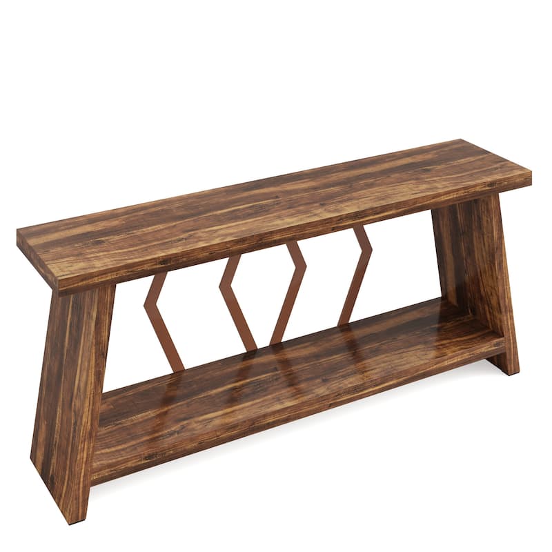 70.86-inch Wood Sofa Console Accent Table for Entryway