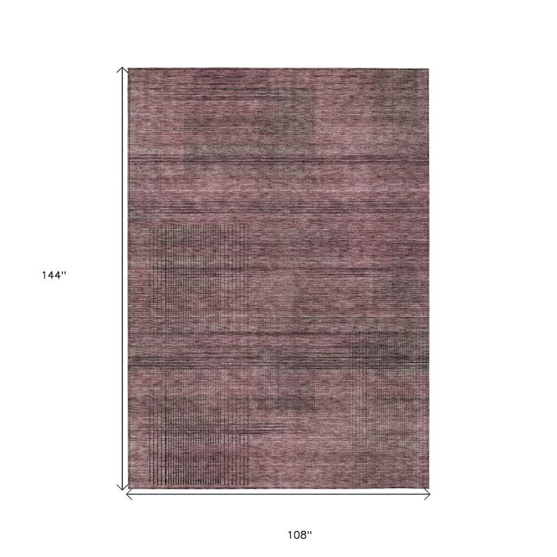 HomeRoots Striped Transitional Rectangle Outdoor Rug