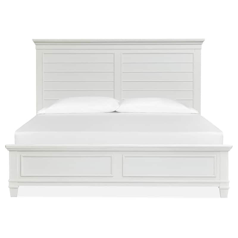 Magnussen Home Charleston White Dove Panel Bed