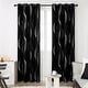 preview thumbnail 33 of 112, Deconovo Silver Wave 52 Width Curtain Panel Pair (2 Panel) W52"x L108" - Black