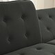 preview thumbnail 7 of 41, Modern Solid Wood Frame Tufted Sofa Bed with Adjustable Armrest