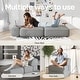 preview thumbnail 20 of 20, WOWMAX Convertible Folding Sofa Bed Folding Chair Bed with Back Bolster