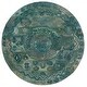 preview thumbnail 65 of 105, SAFAVIEH Handmade Anatolia Ramzia Traditional Rug 5' Round - Aqua/Green
