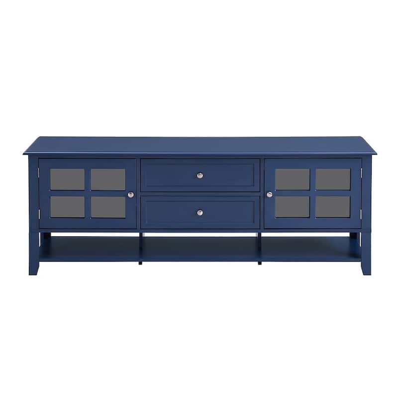 Blue Modern TV Stand for 60-inch TVs