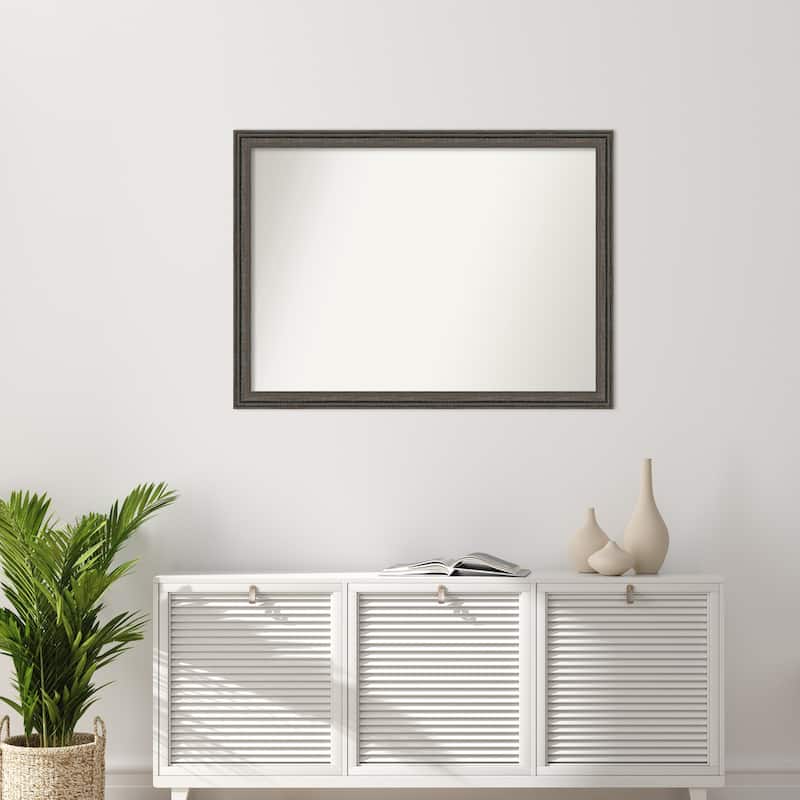 Upcycled Non-Beveled Wood Framed Wall Mirror