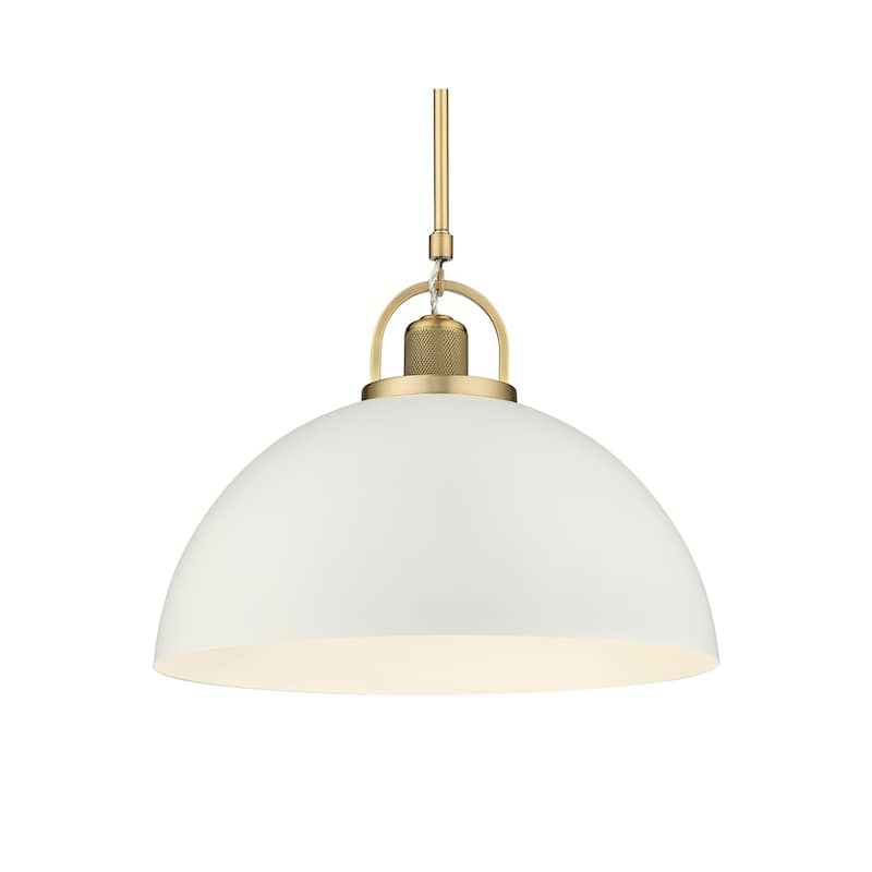 Millennium Lighting 20991 Artistan 18" Wide Pendant - Vintage Brass / Matte White