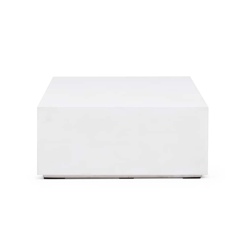 Urbia Bloc 40" Square Concrete Coffee Table