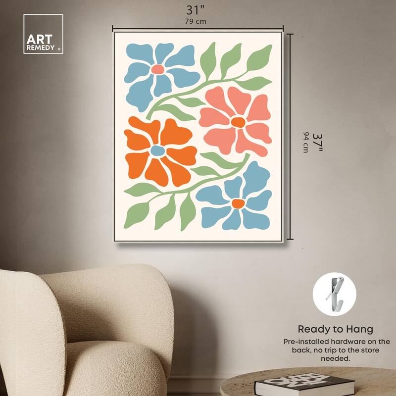 The Flowers Vines all Season Canvas by Art Remedy