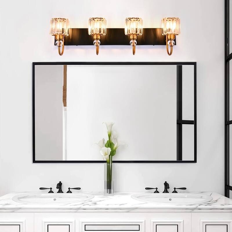 Dimmable Vanity Light With Crystal Accent