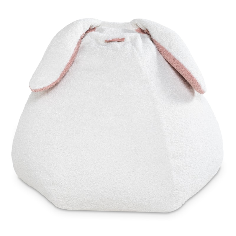 Raven-Symoné Home HopSeat Bunny - Oval Shaped Large Bean Bag Chair with Ears, Ultra Soft Shearling
