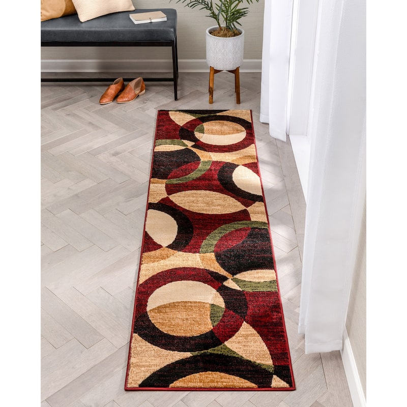Well Woven Dulcet Bingo Modern Geometric Circles Area Rug