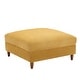 preview thumbnail 49 of 51, Modern Square Corduroy Upholstered Ottoman With Wood Leg