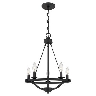 Bates 5-Light Matte Black Chandelier - Bed Bath & Beyond - 36906070