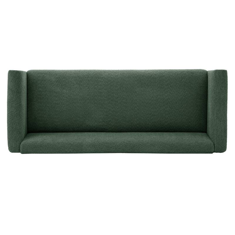 Christopher Knight Home - Soft Upholstered 78.7" 3-Seater Sofa with Rubberwood Legs