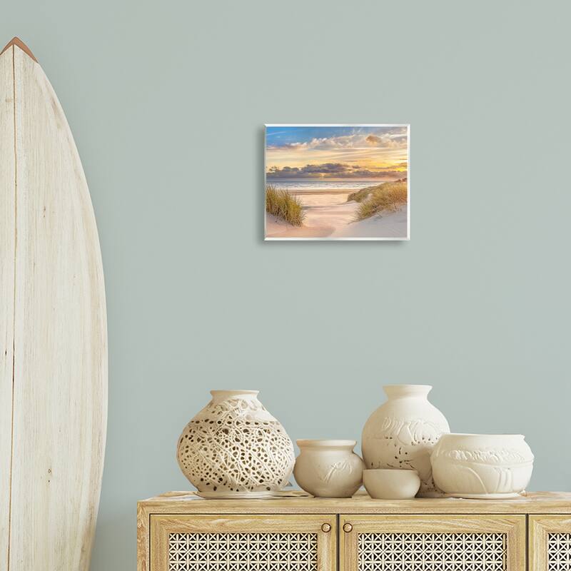 Stupell Serene Beach Between Dunes Wall Plaque Art Design By Mike Calascibetta