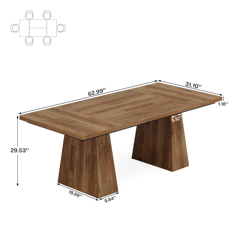 63 Inches Office Desk, Executive Desk for Home Office