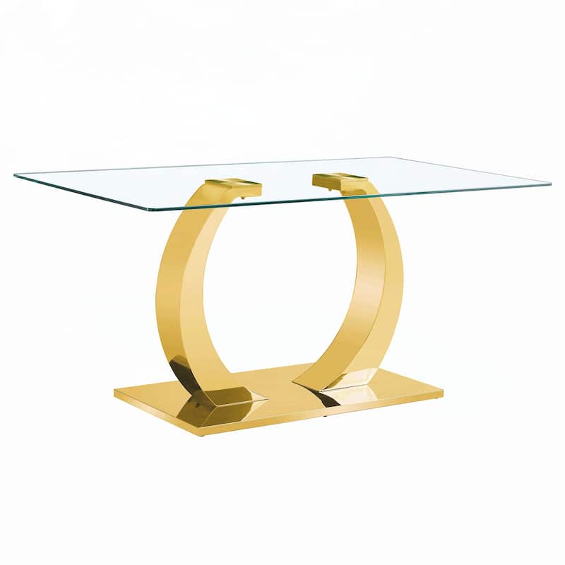 Transparent Glass Dining Table