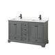 Option Dark Gray / Carrara Cultured Marble Top / Matte