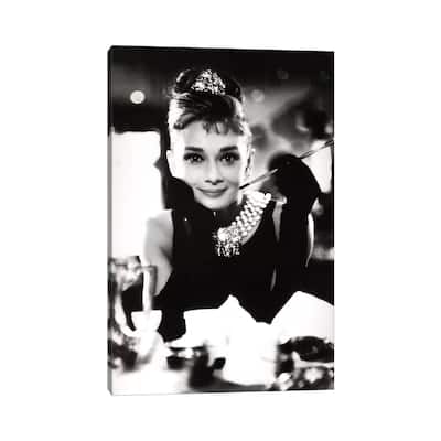 iCanvas "A Smiling Audrey Hepburn" by Radio Days Canvas Print