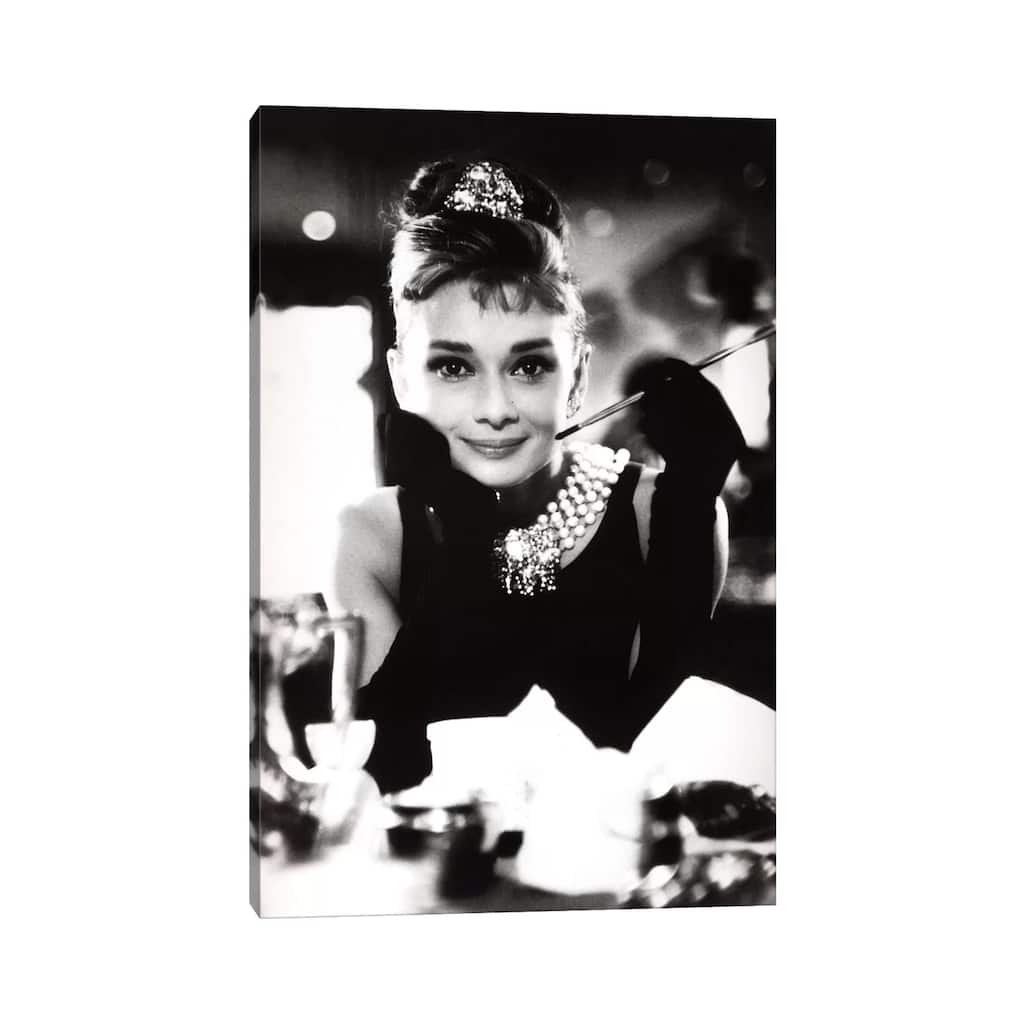 iCanvas "A Smiling Audrey Hepburn" by Radio Days Canvas Print