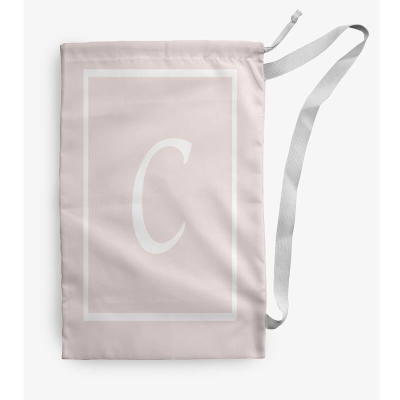 Classic Monogram Laundry Bag - 18" x 29" - Cream/White