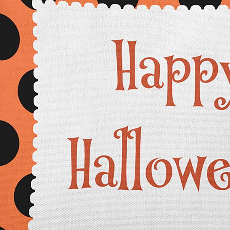 Halloween Happy Halloween Dots Accent Pillow