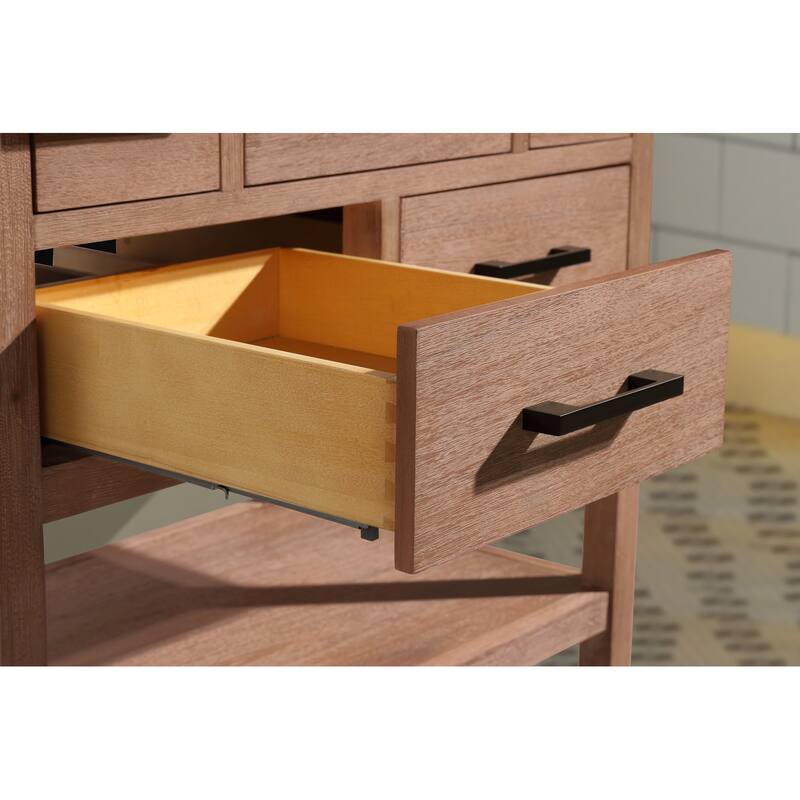 Ari Bath, Betty 42" Bathroom Vanity, Weathered Brown