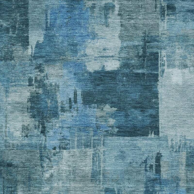 HomeRoots Abstract Transitional Rectangle Outdoor Rug - 9' X 12'