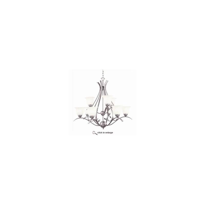 Trans Globe Lighting 9 Light Up Lighting Two Tier Chandelier from the