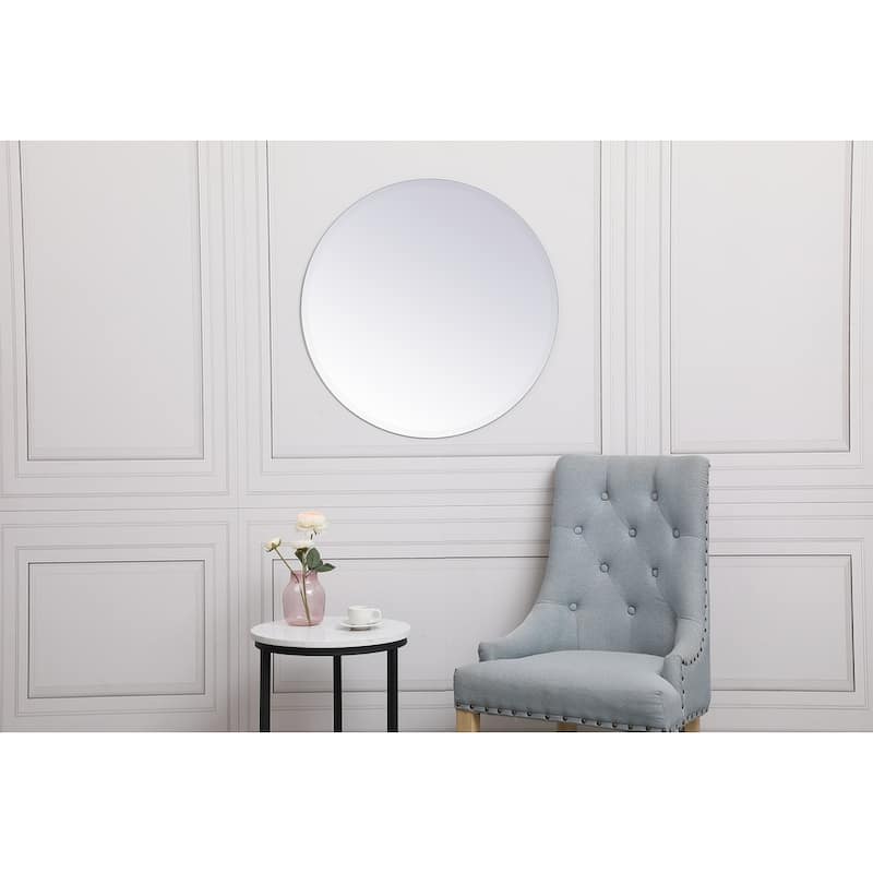 Modern 32 in. Contemporary Mirror in Clear