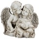preview thumbnail 2 of 4, Double Cherubs with Heart Statue - 9"