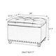 preview thumbnail 6 of 11, Adeco Tufted Bottom Bonded Leahter Brown Rectangle Storage Ottoman