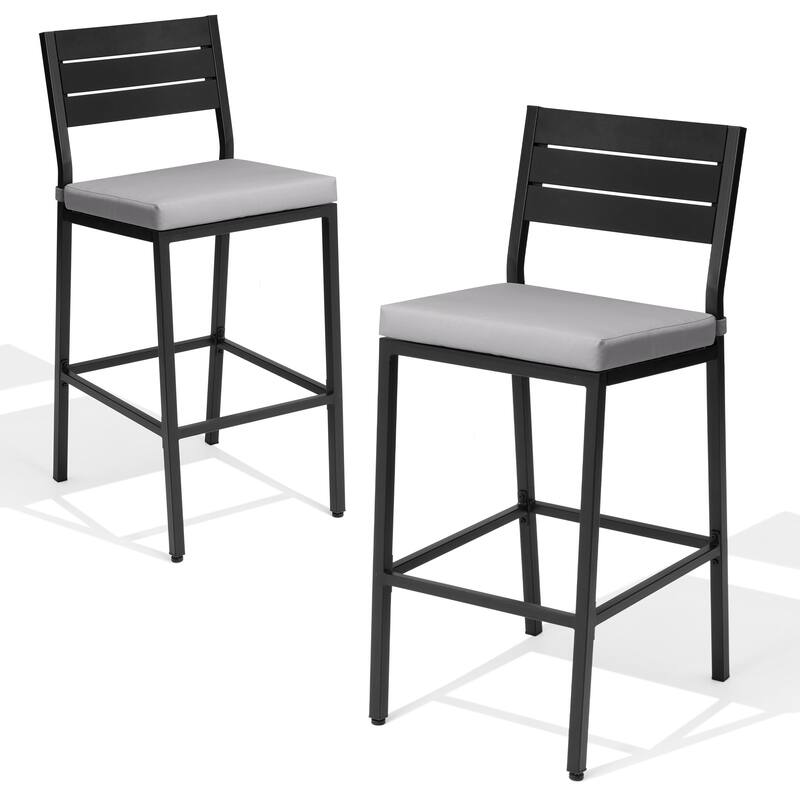 Outdoor Barstool Counter Height Bar Stools with Cushion - see picture