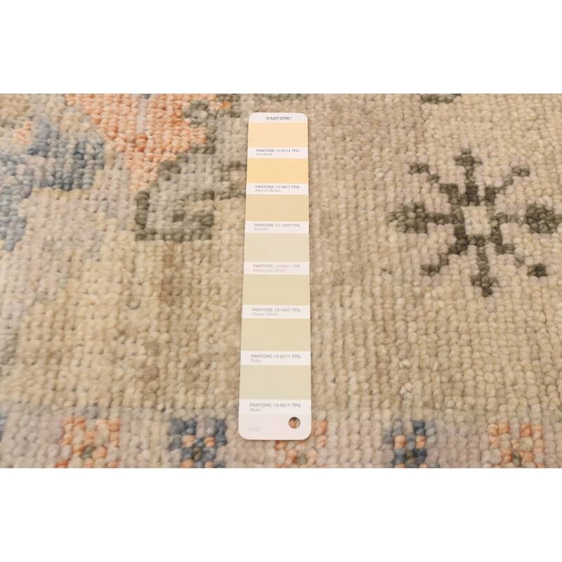 ECARPETGALLERY Hand-knotted Jules Serapi Light Khaki Wool Rug - 9'0 x 12'0