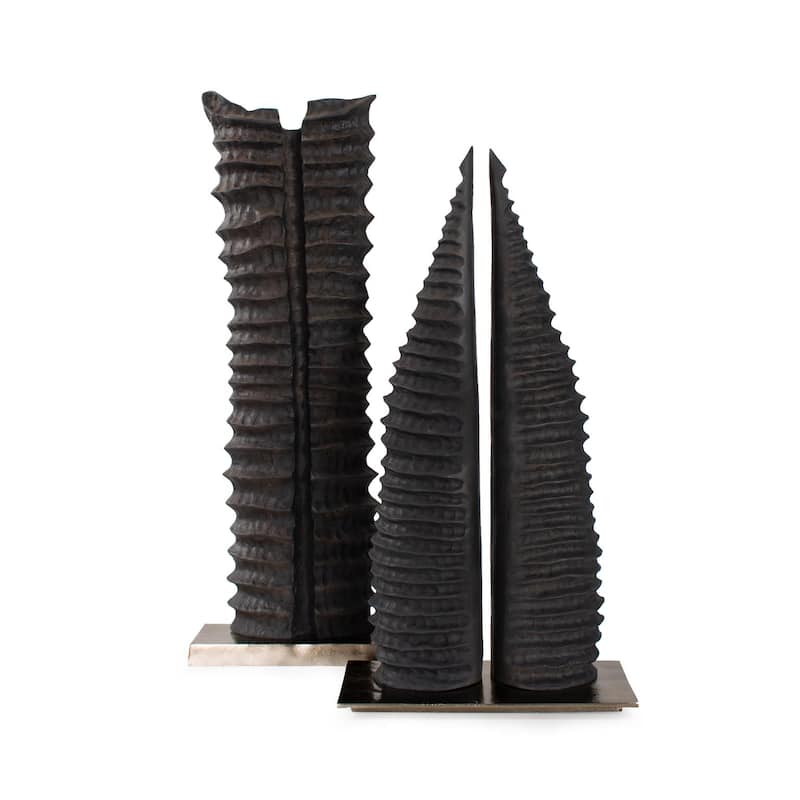 Lamu Abstract Sculpture - 13.3/4H x 18W x 6.3/4D