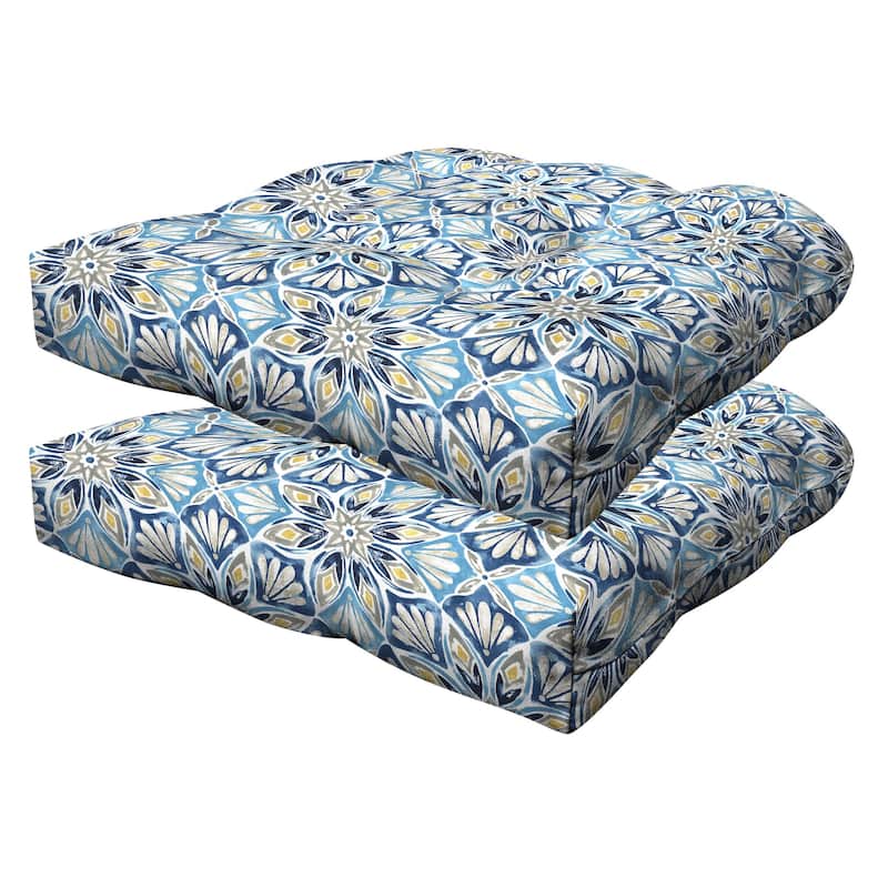 Contoured Tufted Dining Seat Cushion (2-Pack)