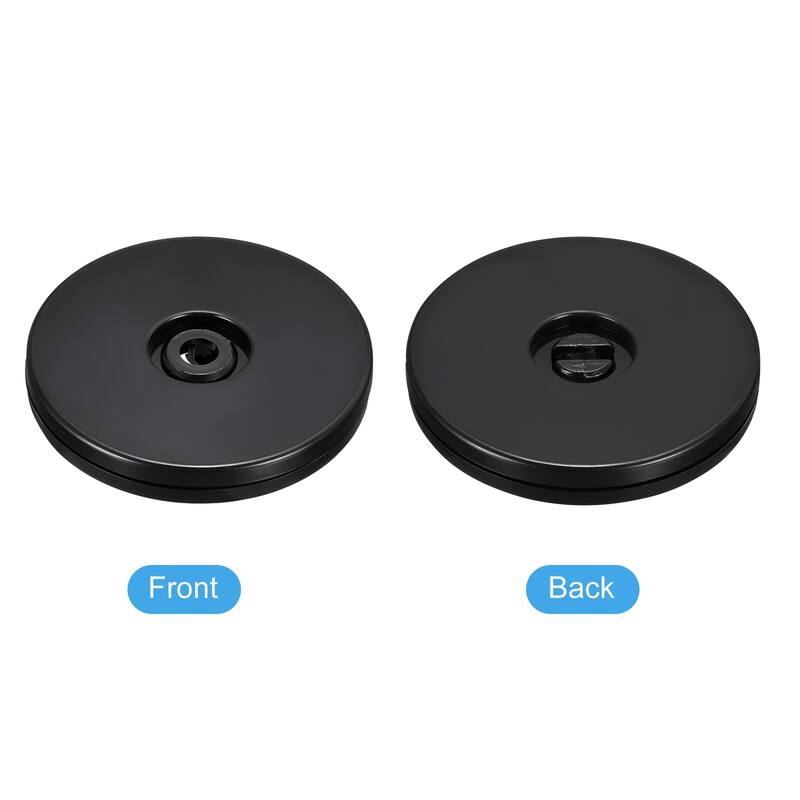 Rotating Swivel Stand with Steel Ball Lazy Susan Base Turntable 4Pcs - Black