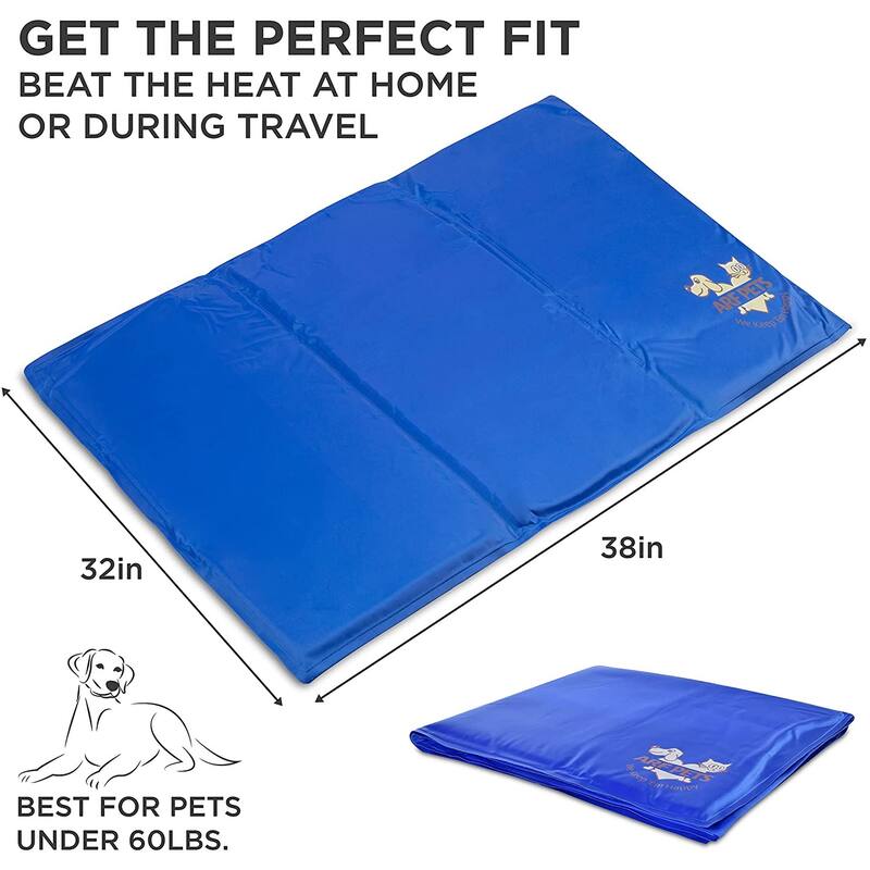 Arf Pets Dog Self Cooling Mat Pad for Kennels, Crates and Beds, Non-Toxic, Durable Solid Cooling Gel Material