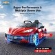 preview thumbnail 12 of 18, Funtok GT01A 12V Electric Ride On Car Licensed Chevrolet Corvette C8 Kids Electric Car