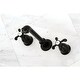 preview thumbnail 11 of 13, French Country 3-Hole Wall Mount Roman Tub Faucet