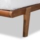 preview thumbnail 5 of 6, Kaia Walnut Brown Finished Wood Twin Size Platform Bed Frame