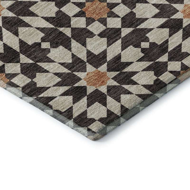 Premium Washable Super Soft Modern Mosaic Mayfield Rug