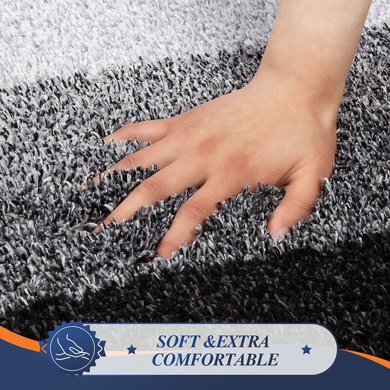 WaLensee 3Pieces Anti-Slip Bath Rug Set, Non-Slip Bathroom Rugs Contour Mat