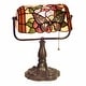 preview thumbnail 17 of 15, Tiffany Style Banker Butterfly Desk Lamp