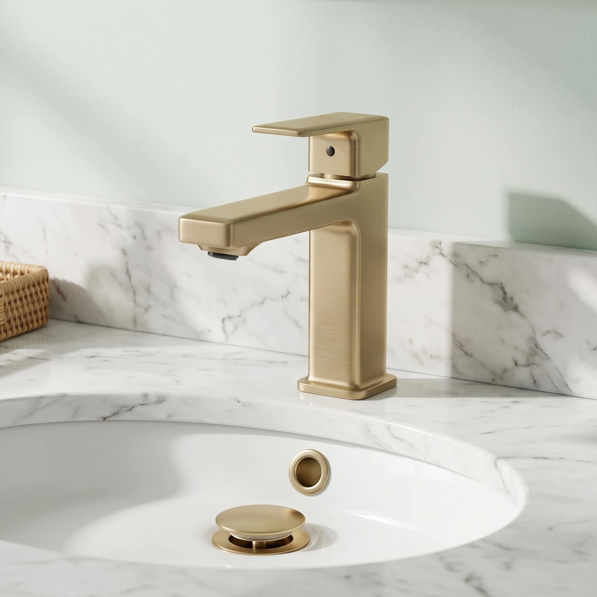 7-11/64"H Single-handle Bathroom Sink Faucet