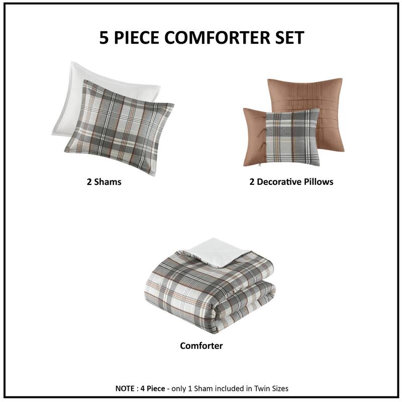 Intelligent Design Liam Plaid Comforter Set
